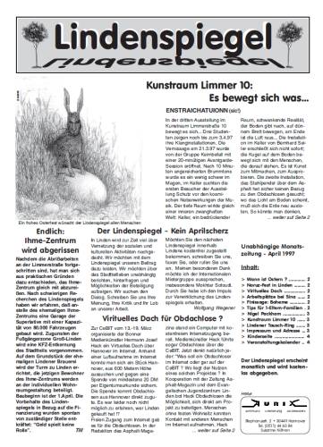 Erste Ausgabe des Lindenspiegel